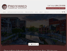 Tablet Screenshot of preferredfinancialgreenville.com